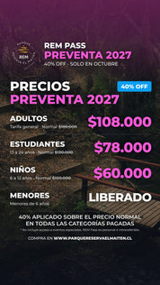 REM PASS 2027 (Membresía Parque REM)